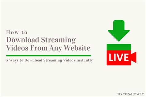 Locate the <b>video</b> you wish to <b>download</b> and tap on the <b>download</b> button. . Download streaming videos